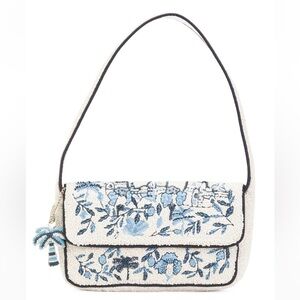 MADE IN INDIA Toile Beaded Shoulder Bag